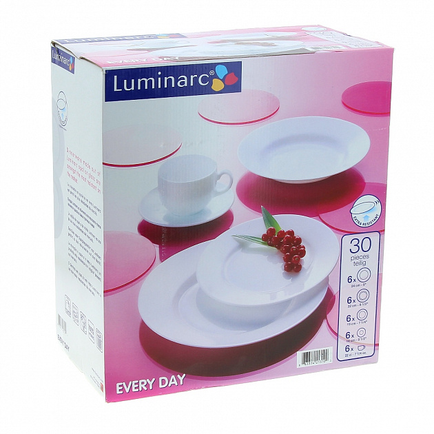 Столовый набор Everyday Luminarc, 30 предметов 000000000001061862