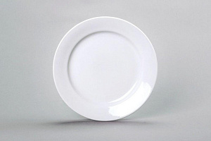 Тарелка фарфор десертная 175 мм супадкий край Белая,037052 000000000001193456