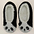 Туфли домашние (тапки) Животные флис черный/белый р.35-36 100%пэ J000056(35-36) 000000000001187758