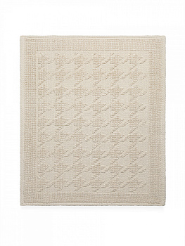 Коврик универсальный 50x60см DE'NASTIA Гусиные лапки букле молочный хлопок 000000000001228480