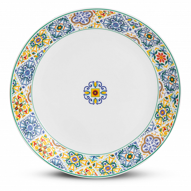 Набор столовой посуды 16 предметов FARFORELLE Мавритания (обеденная 24см-4шт, десертная 19см-4шт, салатник 15см-4шт, кружка 350мл-4шт) стеклокерамика 000000000001218719