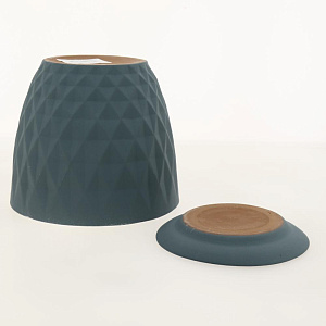 Горшок для цветов декоративный керамический Ромб серо-голубой №1 4л ГК 14 000000000001200881