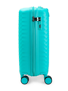 Чемодан на колесах S (36х22х55см) ромб тиффани PP 000000000001226546