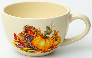 Бульонница 580мл ELRINGTON ТЫКВА с ручкой подарочная упаковка керамика 000000000001206076