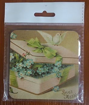 Набор пробковых подставок - 2 шт. 9,5см*9,5см, состав:  пробка на стрип-ленте 000000000001182615