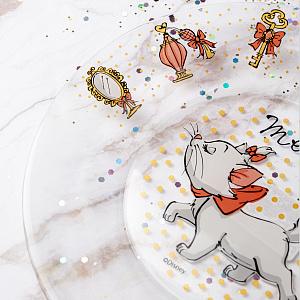 КОШКА МАРИ Тарелка десертная 19,6см ОСЗ Симпатия стекло 000000000001212438