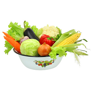 Миска 3,5л СТАЛЬ-ЭМАЛЬ с деколью эмалированная 000000000001022607