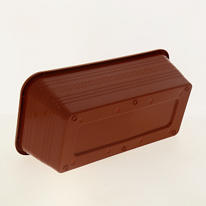 Ящик 390*195*120 с поддоном ДЕКОР для цветов и рассады терракотовый C0805 пластик 000000000001182773