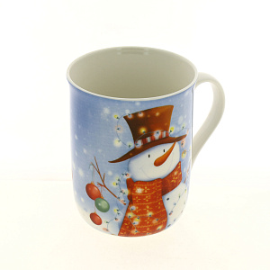 Кружка Нарядный снеговик, 400мл 000000000001180154