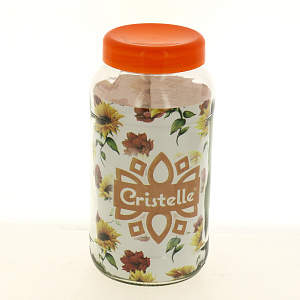 Банка для хранения 1350 мл оранжевая крышка 126-13102 000000000001182819