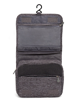 Косметичка дорожная серый 25х20х10 см 100%пэ Y000084 000000000001199716