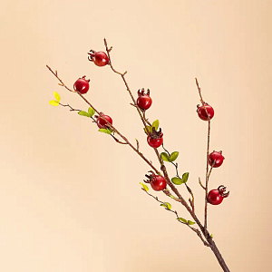 Цветок искусственный ветвь Гранат 63см 000000000001218374