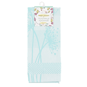 Полотенце кухонное 40х70см ВОТЕКС Нежность бирюзовое 100% хлопок 000000000001206851