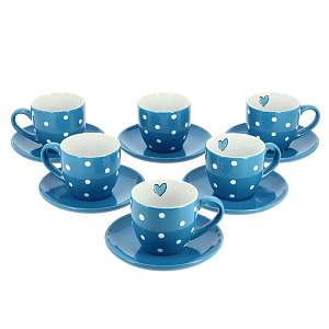 Чайный набор Agness, 220мл, керамика, 12 предметов 000000000001163182