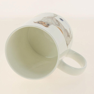 Кружка костяной фарфор 420мл, Человек собаке друг Джек-рассел,КРС-608 000000000001193681