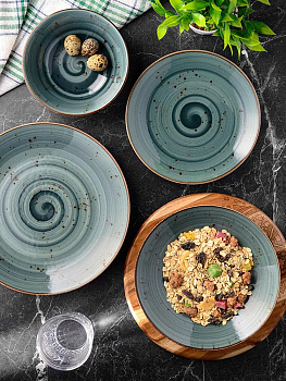 Набор столовой посуды 24 предмета TULU PORSELEN Deniz BLUE фарфор Набор столовой посуды 24 предмета TULU PORSELEN Deniz BLUE фарфор 000000000001210100