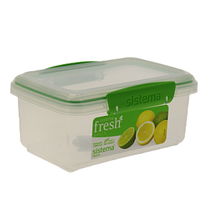 Контейнер для СВЧ 1л SISTEMA Fresh прямоугольный. Подходит для использования в холодильнике морозильной камере микроволновой печи. Пластик 000000000001197079