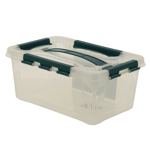 Ящик для хранения универс с замками "Grand box", 290х190х124мм, 4,2л 4332001 000000000001190481