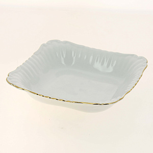 Квадратный салатник Золотая отводка Porcelaine Czech Gold Hands, 21 см 000000000001136250