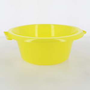 Таз 5л ШЕФ ПОЛИМЕР круглый с ручками. Прочный. При нагрузках не деформируется. Пригоден для пищевых продуктов. Желтый. Полипропилен 000000000001209408