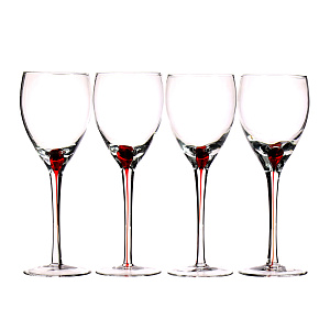 Набор фужеров Drip Red Luminarc, 270мл, 4 шт. 000000000001097077