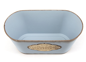 Кашпо 23х12х10см Garden овал микс пластик/металл 000000000001216370