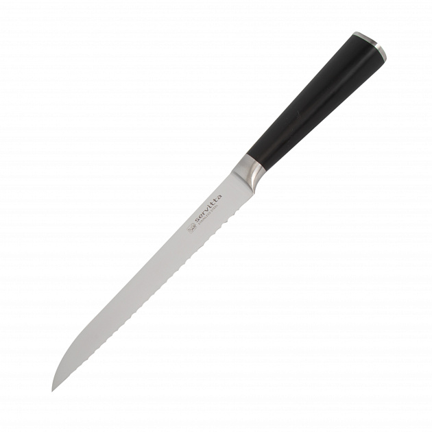 Нож для хлеба 20см SERVITTA Ricco нержавеющая сталь 000000000001219373