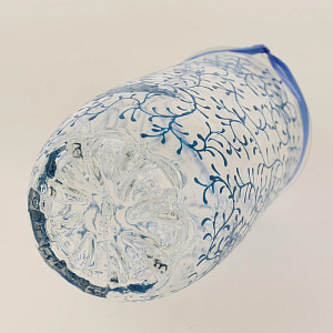 Стеклянная ваза-карандашницавысотой 120 мм Ручная роспись по тонировке 9014/120/r12012.1 000000000001194602