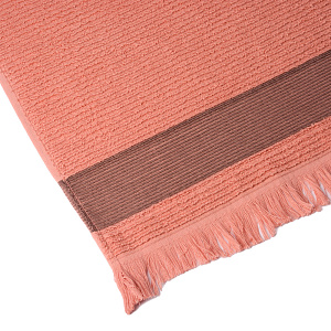 Полотенце махровое 70х130см СОФТИ Гармошка темно-розовый хлопок 100% 000000000001213300