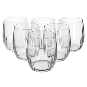 Набор стаканов 6шт 300мл OHEMIA CRISTAL Клаб низкий 08763 000000000001117621