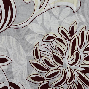 Комплект постельного белья 1,5-спальный FORAсеребряный принт с узорами полиэстер 000000000001188823