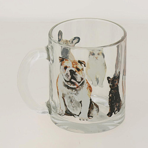 ЧАЙНАЯ Кружка 320мл ОСЗ Собаки и Кошки круговая стекло 000000000001167131