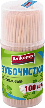 Зубочистки березовые Avikomp Eco Technology, 100 шт. 000000000001201943