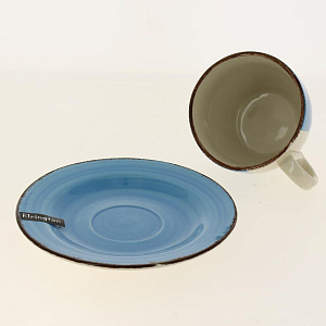 Пара чайная 220мл/блюдце ELRINGTON АЭРОГРАФ Яркое море керамика 000000000001185966