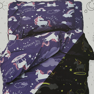 Комплект постельного белья 1,5-спальный Этель Surf the rainbow пододеяльник143х215см простыня150х214см наволочки50х70см-1шт бязь 100%хлопок 000000000001206727