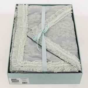 Набор ЕВРО Ингроссо (Лазурный)Покрывало:240х260см(1шт),Наволочки:50х70см(2шт).80%Хлопок/20%Бамбук.SR56-200-2.4. 000000000001200044