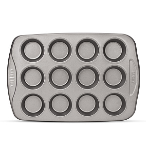 Форма для выпечки маффинов 12шт 40,3х27х3,1см LUCKY Серебрянные Грани 0,4мм углеродистая сталь 000000000001217828