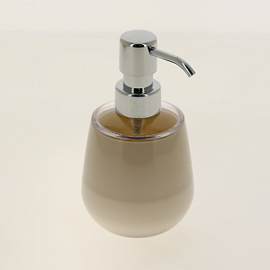 Дозатор жид.мыла Rondo беж, акрилAC-3001A-Biege 000000000001178680