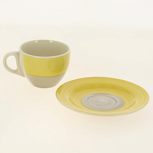 Пара чайная 220мл/блюдце ELRINGTON АЭРОГРАФ Солнечное утро керамика 000000000001194252