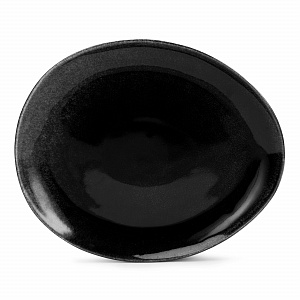 Тарелка обеденная 29см NINGBO Агат черный глазурованная керамика 000000000001217655