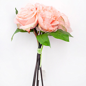 Цветок искусственный "Композиция" 5 бутонов 39см R010772 000000000001196725