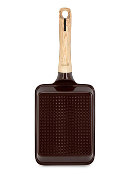 Сковорода Тамагояки 18х13см МАГИЯ ВКУСА керамическая индукция тем.шоколад/капучино алюминий 000000000001228702