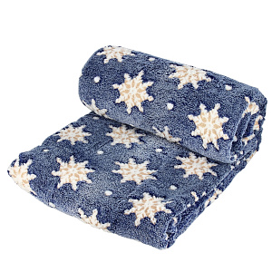 Плед DE'NASTIA Снежинка 150х200см 100%Полиэстер T040006 000000000001133499