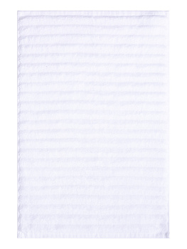 Полотенце махровое 40x60см DE'NASTIA Узкая Волна 500гр белый хлопок 000000000001211683