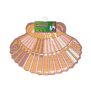 Коврик для ванной Ракушки Мультидом, 65?49 см, ПВХ 000000000001133598