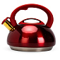 Чайник со свистком 2,8л SWEET HOME красный нержавеющая сталь