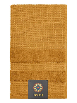 Полотенце 50x90см DE'NASTIA КРАФТ горчичный хлопок 100% 000000000001219505