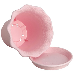 ГОРШОК Д/ЦВЕТОВ С ПОДДОНОМ   LE  FLEURE D=16 2 Л. 403-3 РОЗОВЫЙ 000000000001017821