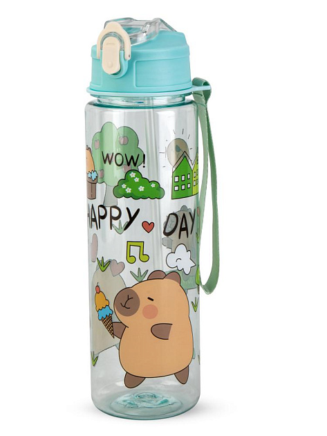 Бутылка для воды 750мл ST капибара в ассортименте пластик 000000000001229276