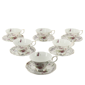 Набор чайный фарфор 12шт (6 чашек 230мл + 6 блюдец0 подарочная упаковка Аглая Balsford 178-43008 000000000001200563